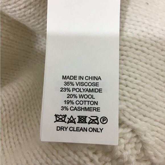 Kate Spade New York Neutral Pullover Knit White Cable Knit Sweater - Picture 11 of 13